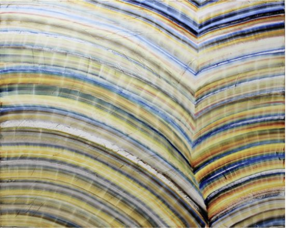 Essence, 2025  oil on porous matte gesso, 48” x 60”
