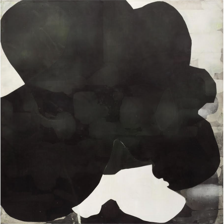 Untitled N° 941 
2012–2021, ink, silk & beeswax on panel 
48 x 48 in / 122 x 122 cm