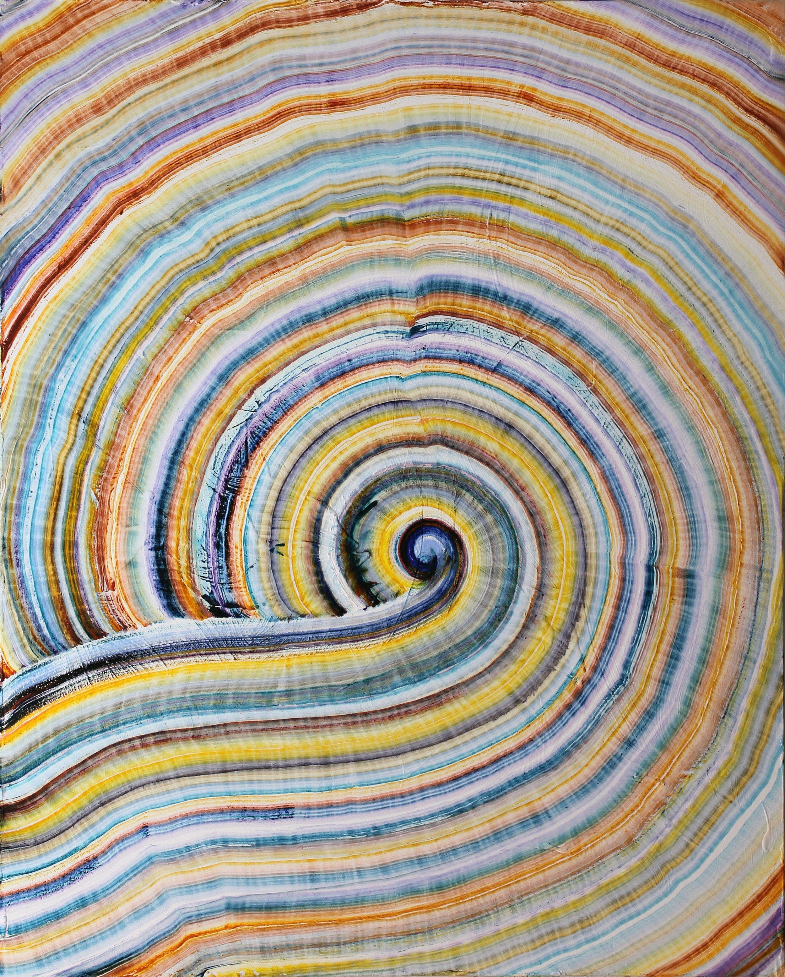 Aqua Pearl 2026  oil on porous matter gesso 60" x 48"