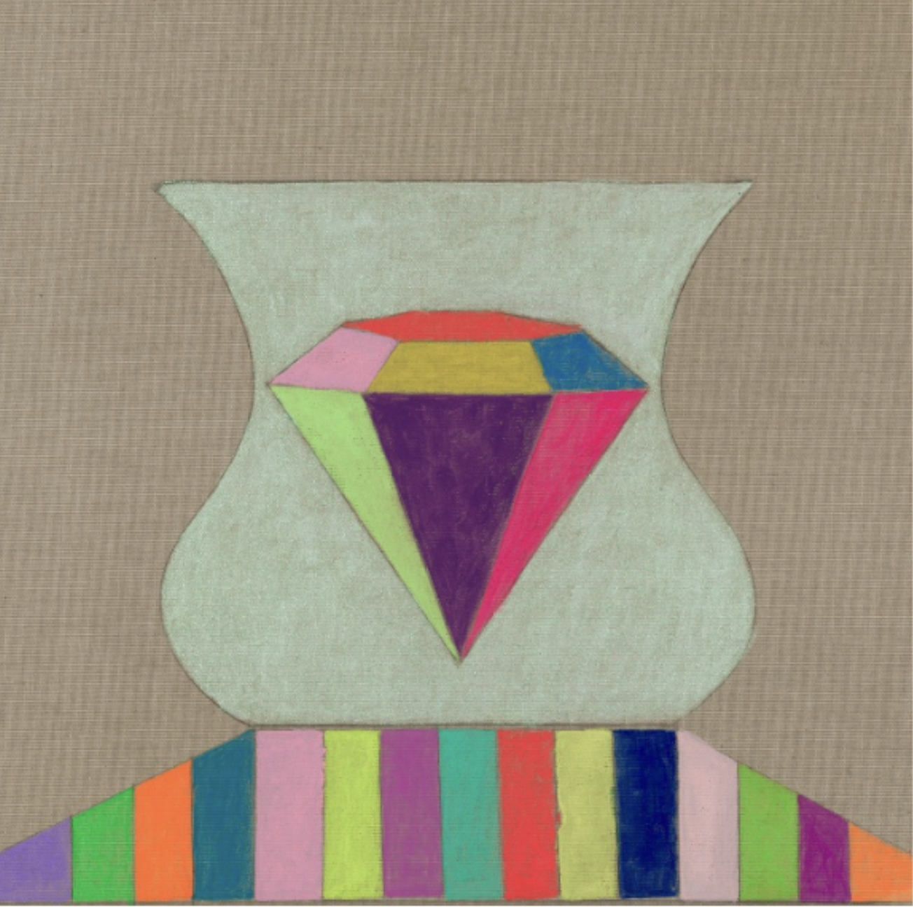 Mind Over Matter 
acrylic & graphite on linen panel 
16 x 16” 
2023