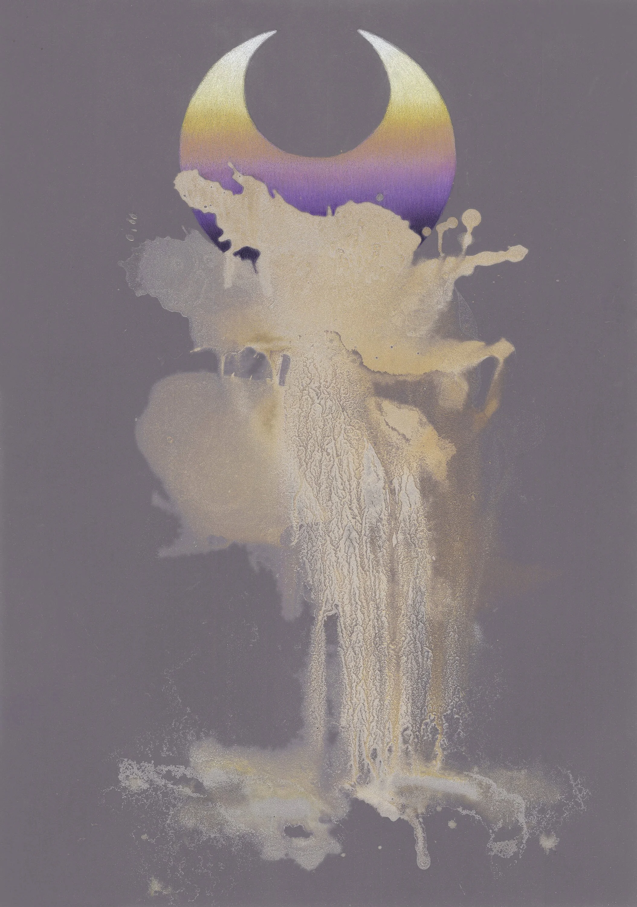 Shapes Of Reverie 2025 Acrylic, Colored Pencil On Gessoed Paper  4.27.5x19.5 