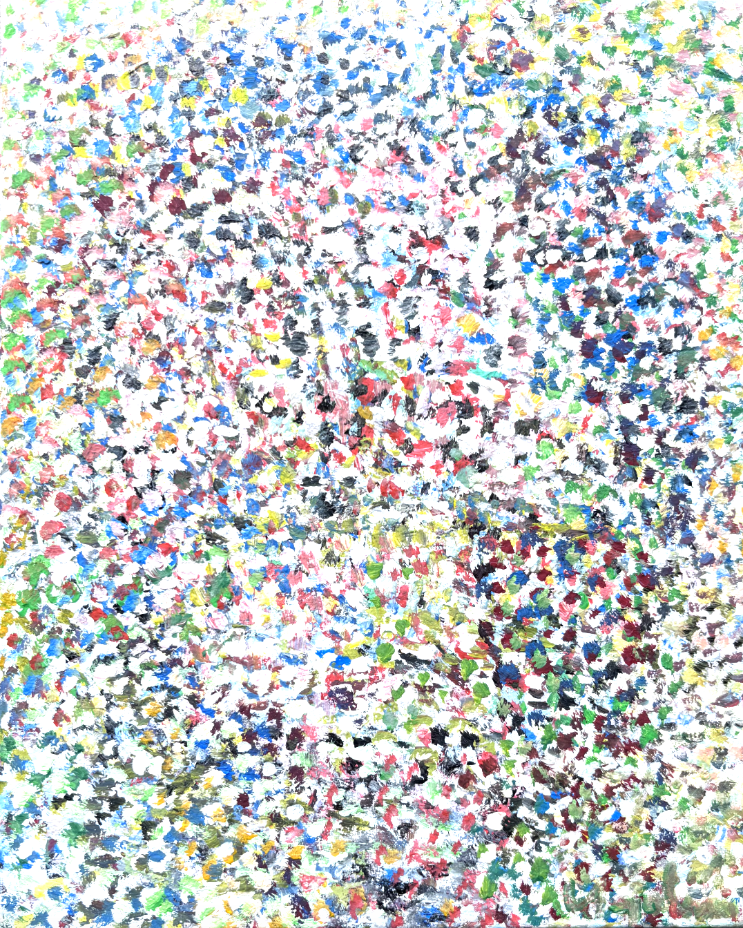portrait with tree 2 
flashe on canvas 2026