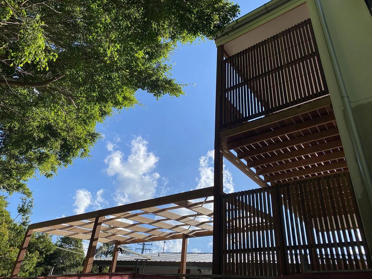 carport and privacy screens