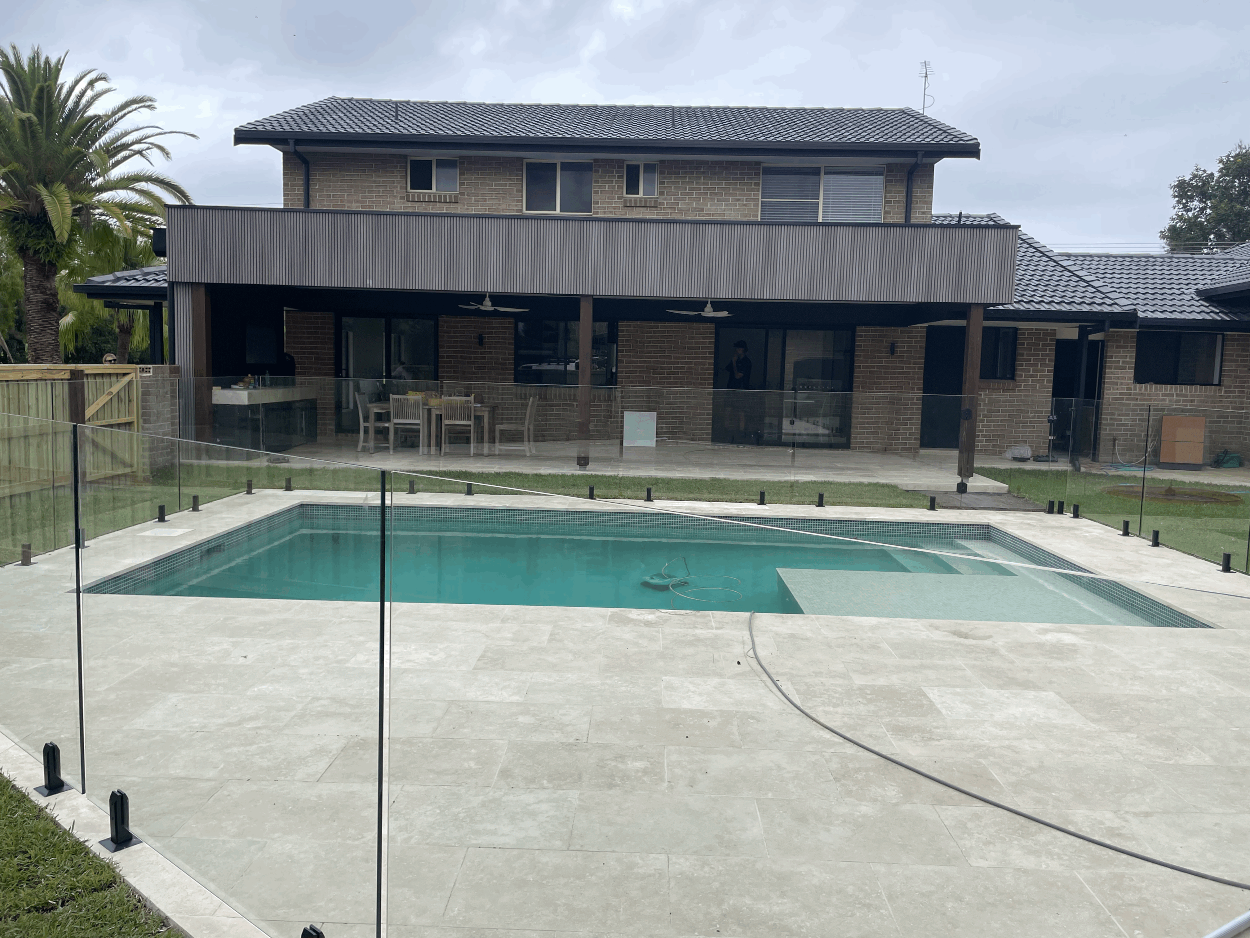 Entertainment area and pool addition