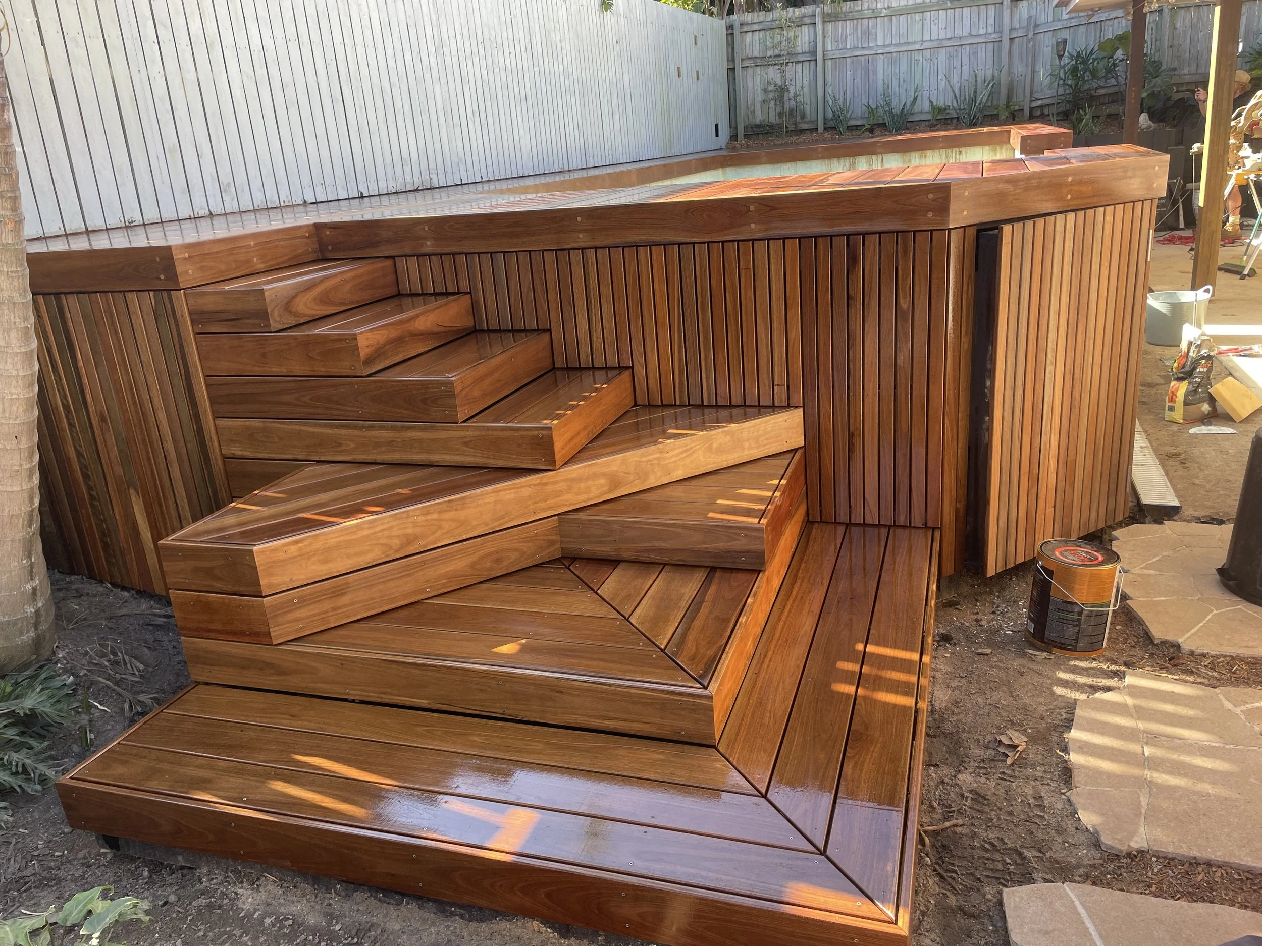 blackout steps and screening