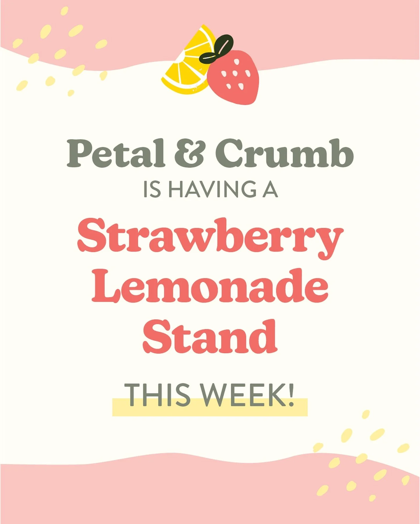 🍓🍋 Hey friends! July is already proving its point with this heat, especially later this week 🥵. 

Plan ahead and order some refreshing desserts from my &ldquo;Strawberry Lemonade Stand&rdquo;! Whether it&rsquo;s for a pool day or just to enjoy at 