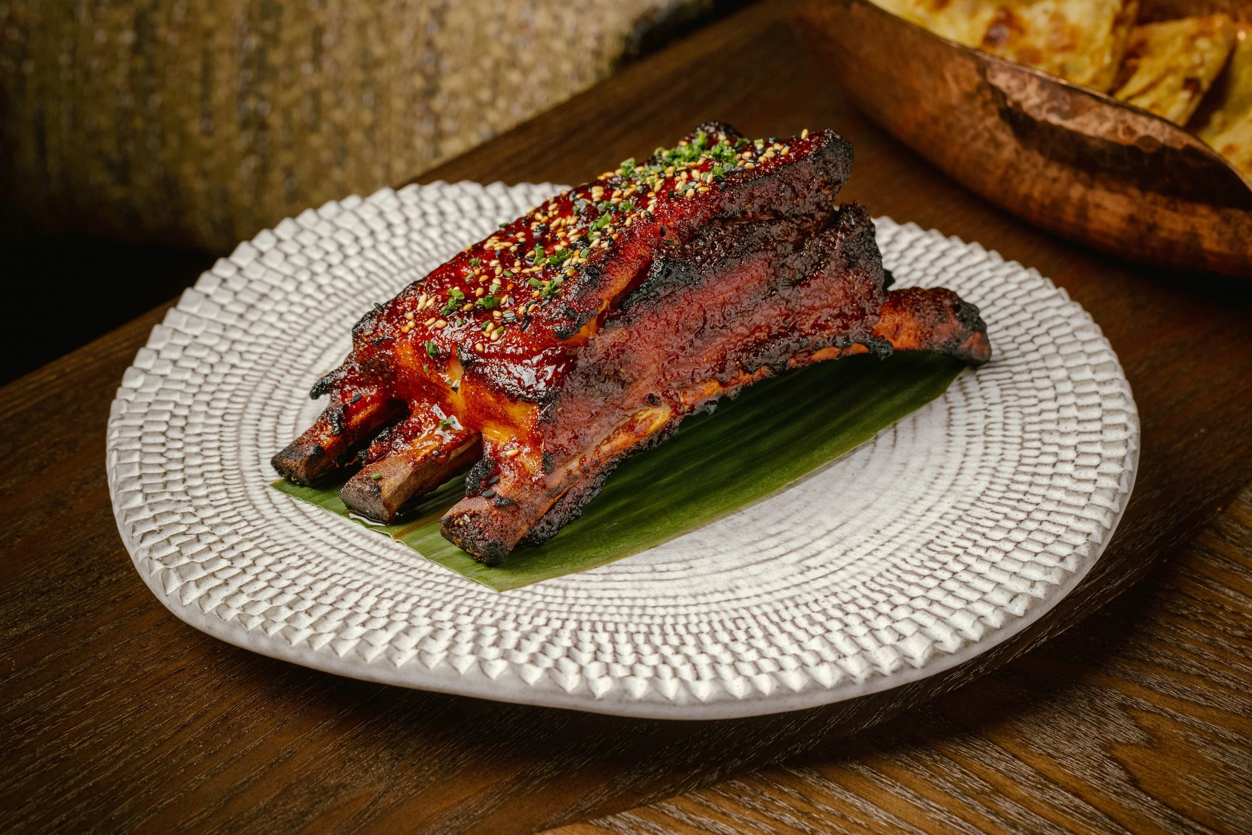 HONEY SESAME PORK RIBS — Leela