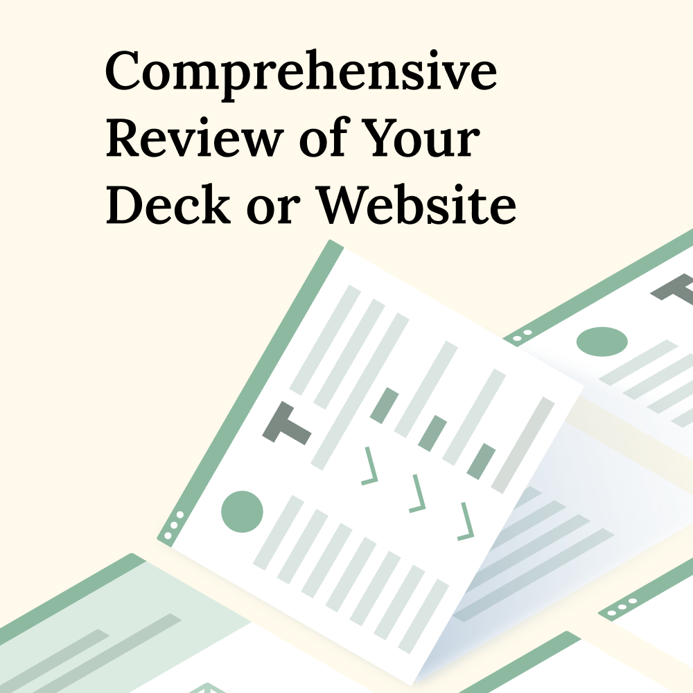 Comprehensive deck or website review