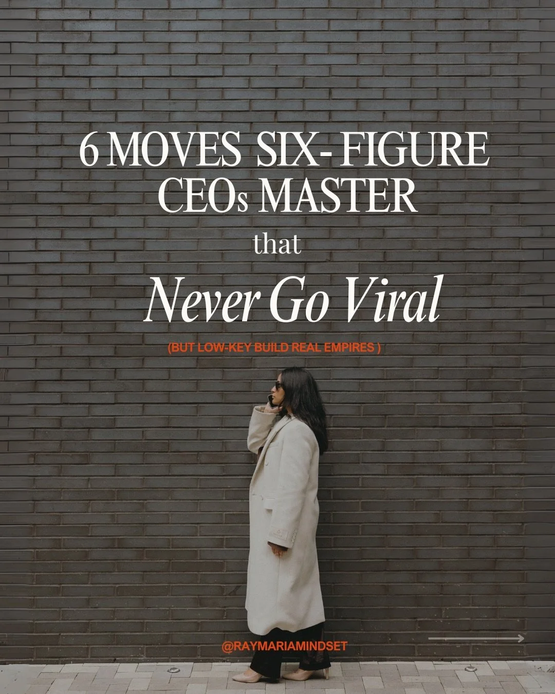 The behind the scenes work social media won&rsquo;t show you. 

They aren&rsquo;t flashy. They rarely &ldquo;go viral.&rdquo; But they compound, and that&rsquo;s what makes them powerful.

Empires aren&rsquo;t created by obsessing over morning-routin