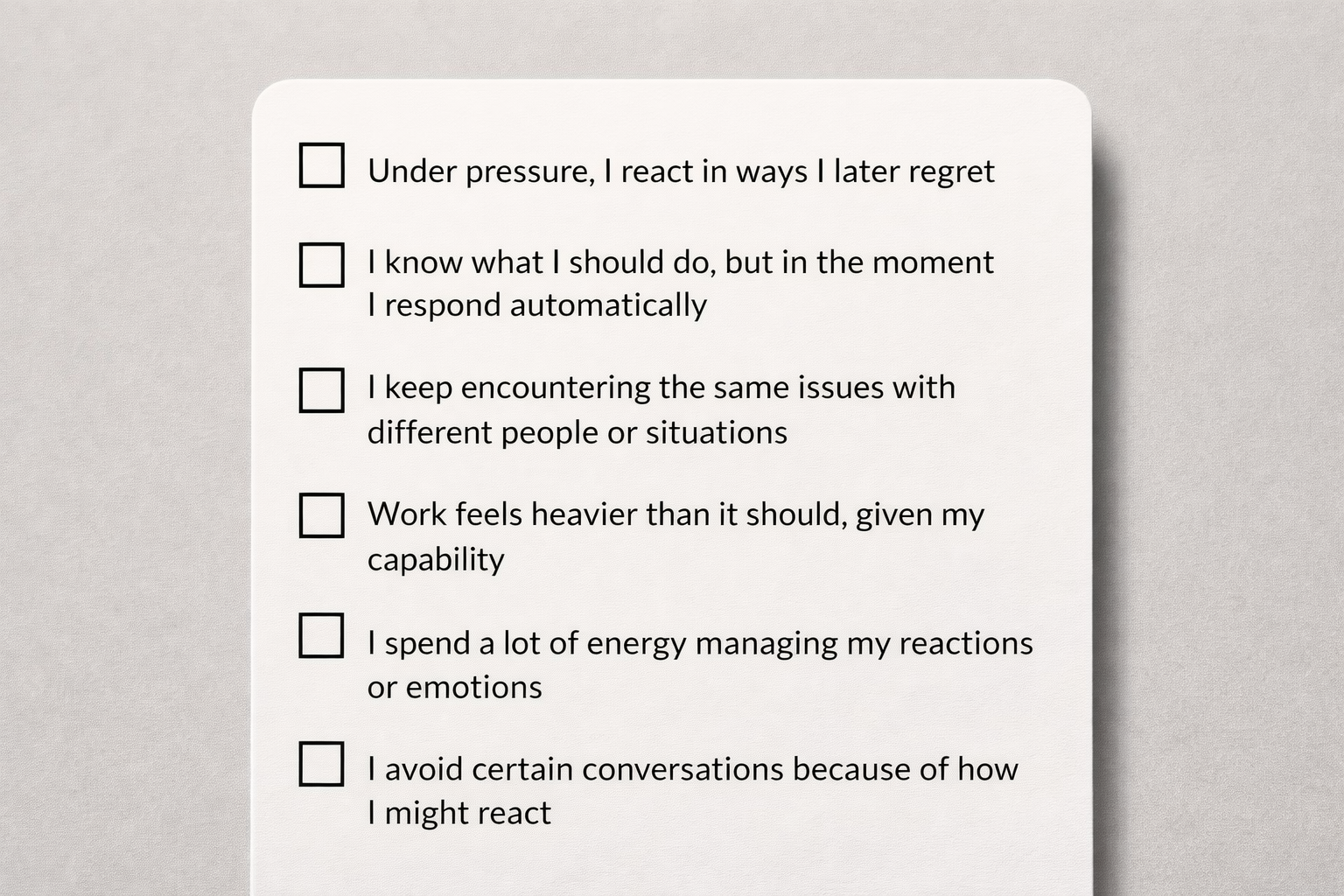 What we revert to under pressure