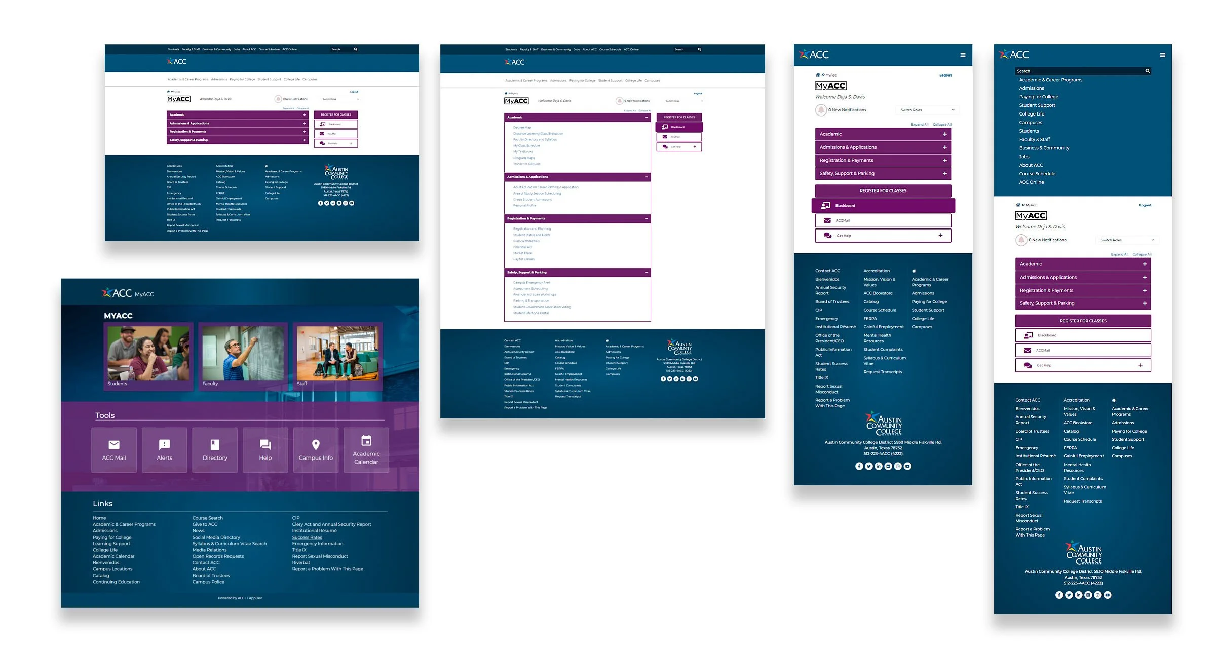 Images of as-is designs of MyACC