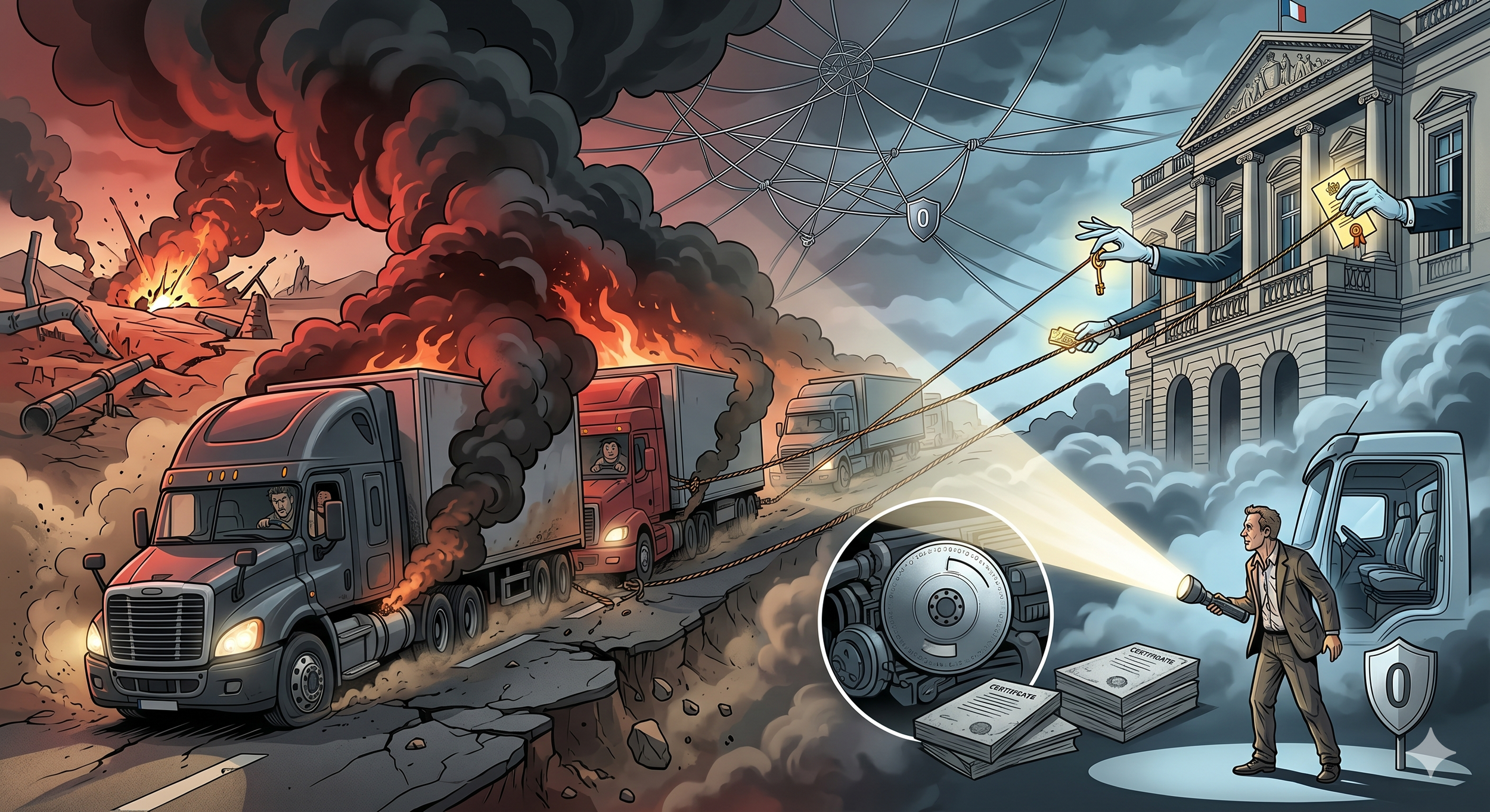 Transport Routier 2026 : Entre l’Asphyxie du Moyen-Orient et l’Hypocrisie des Aides d’État. L’Audit Source 0 pour briser le « Grand Nettoyage ».