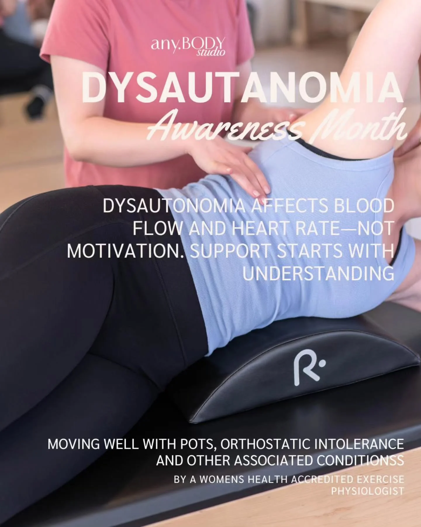 October is Dysautonomia Awareness Month, and we&rsquo;ll be shining a light on how we support our community living with conditions such as POTS and Orthostatic Intolerance. Our studio is deeply committed to being a supportive, inclusive space for peo
