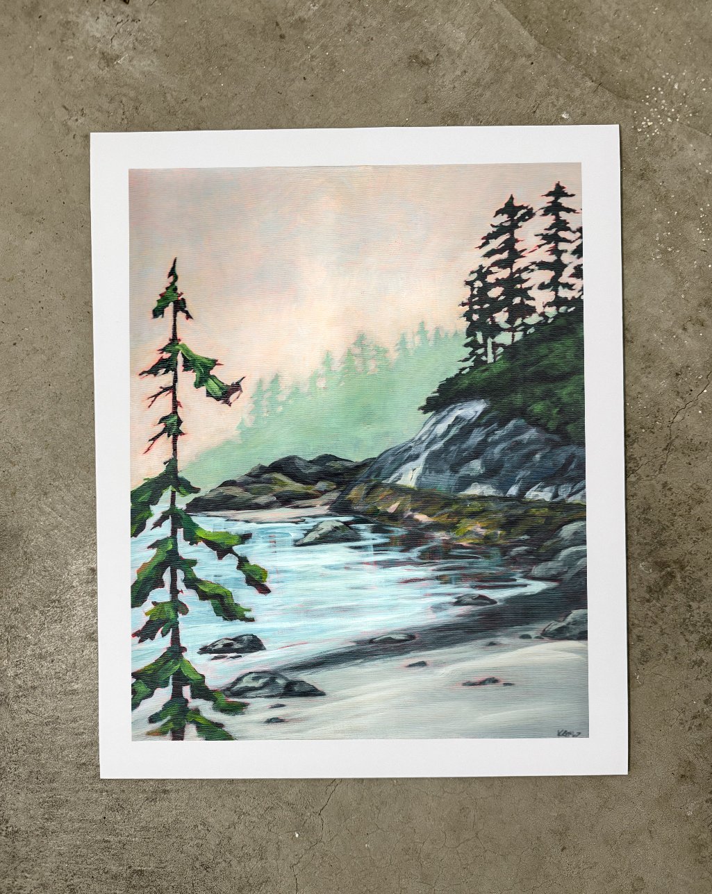 Familiar Cove Paper Print