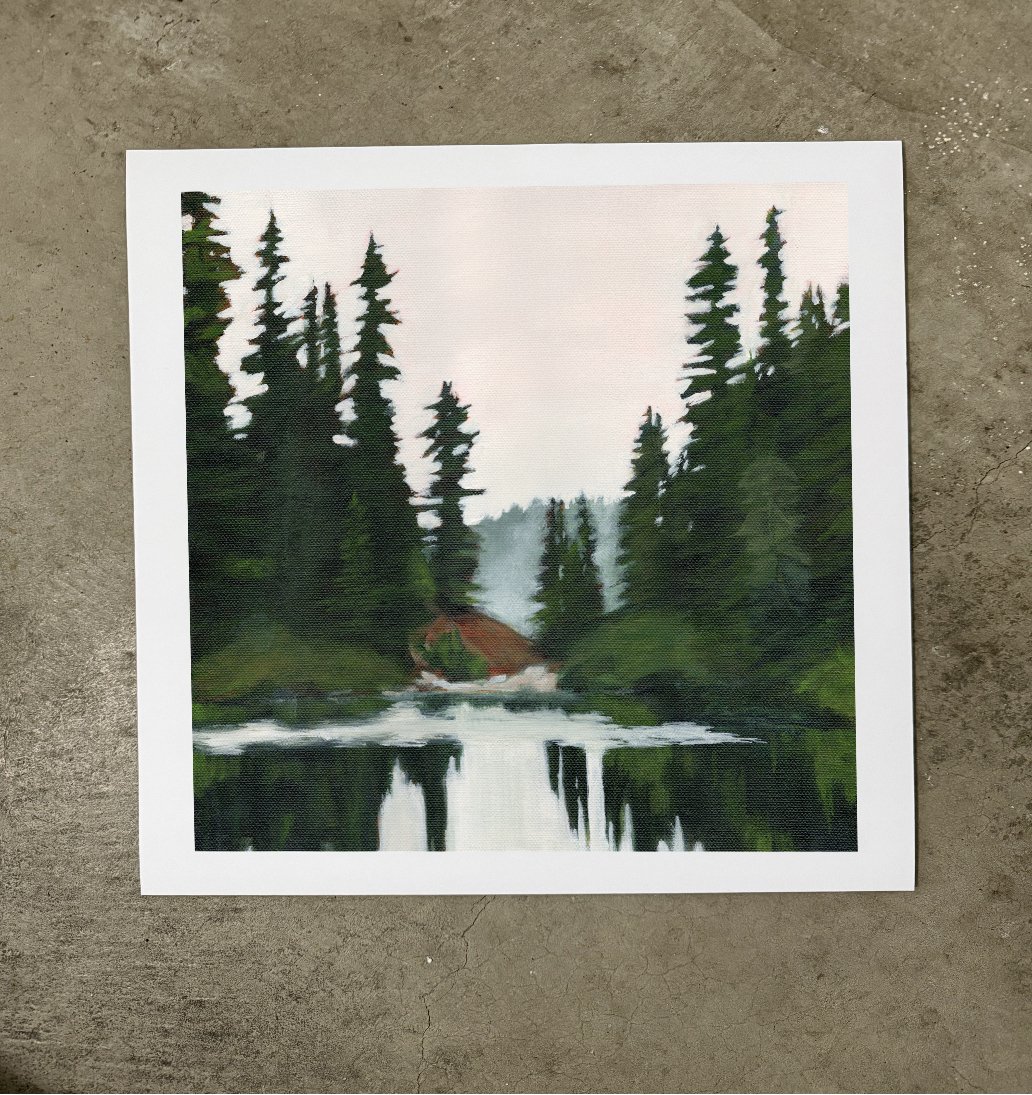 The Day’s Reflection Paper Print