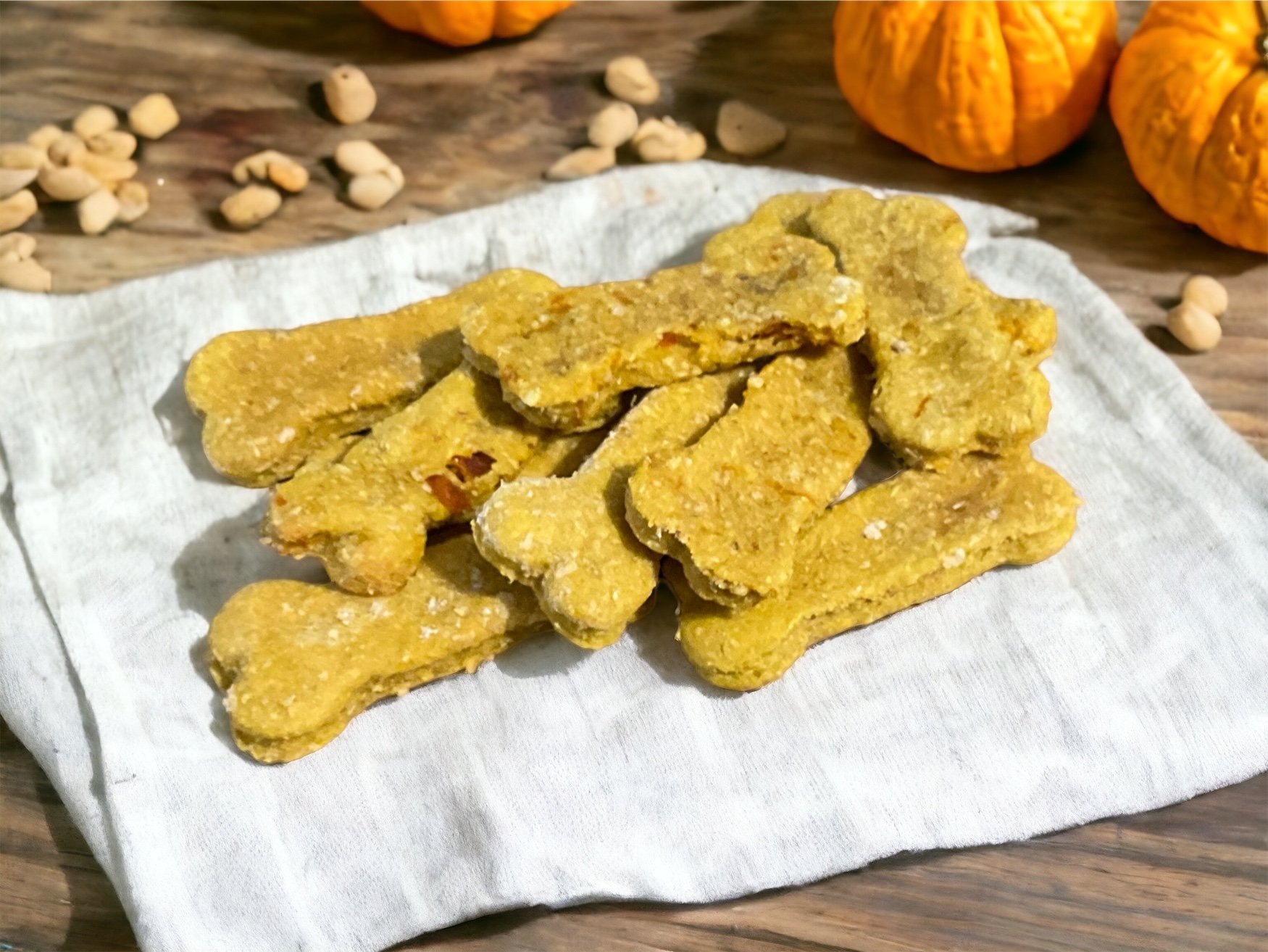 Peanut Butter & Pumpkin Biscuits