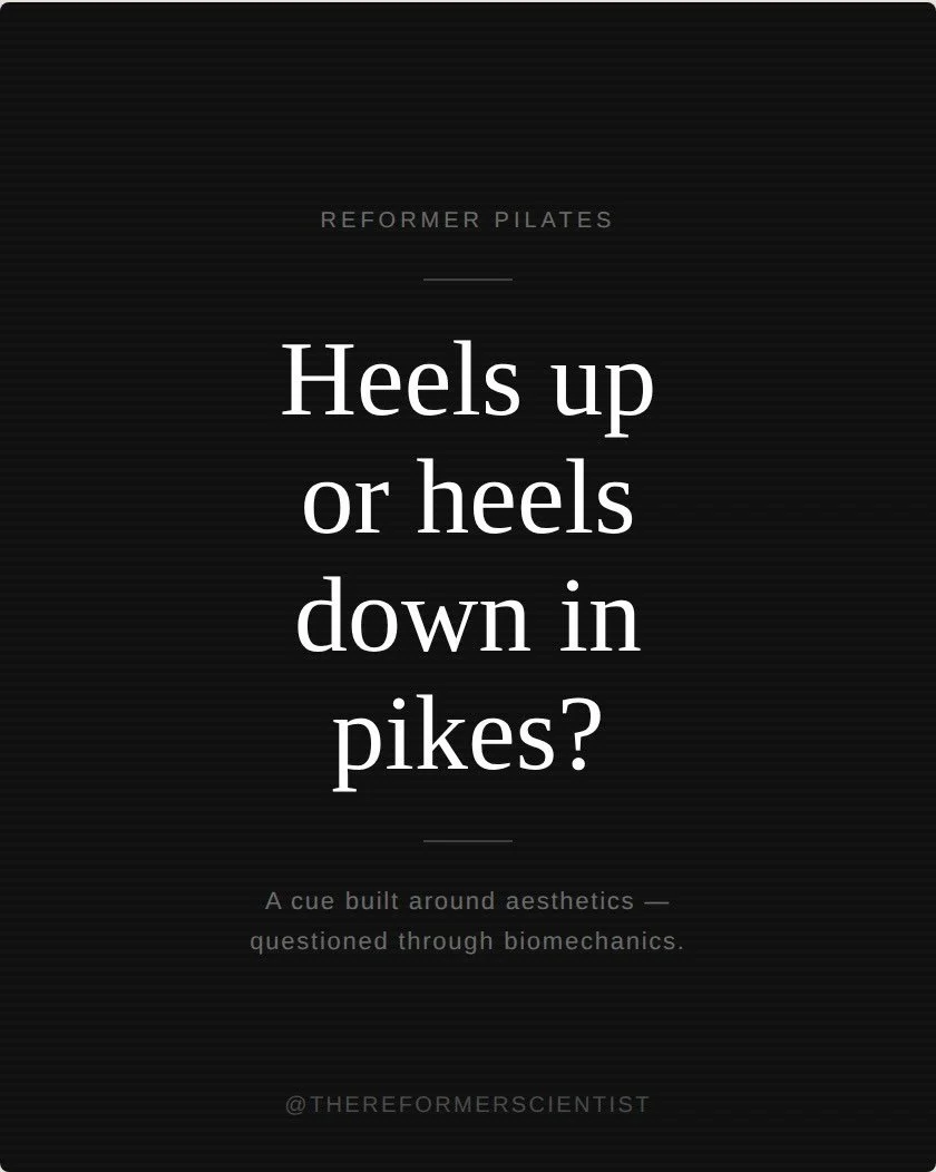 Reformer Pilates instructors are going to hate this one 😂

Anyways, its important to have a thought process behind why you would cue a specific position/movement.

What do you cue in this situation? What feels better in your body?

What cues should 
