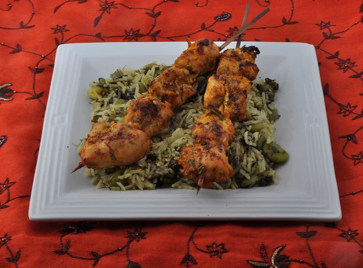 Chicken Kababs In Fez, Morocco