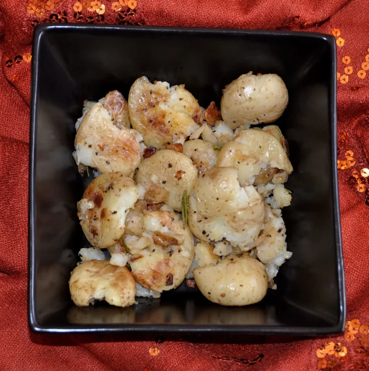 Garlic Roasted Smashed Potatoes In Rothenburg ob der Tauber
