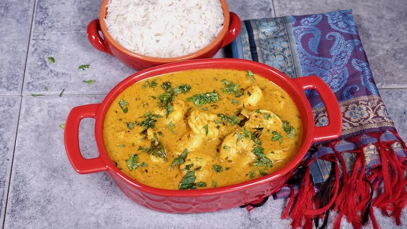 Shrimp Curry In La Rochelle, France