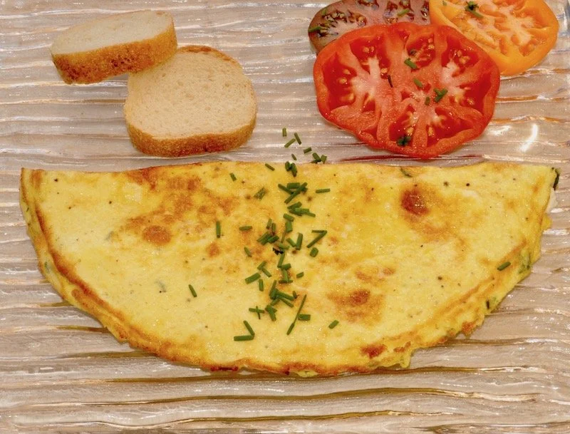 Chèvre Omelettes In Chambord, Loire valley, France