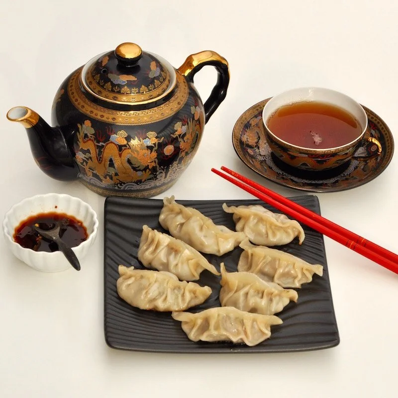 Hakka Chicken and Lamb Potsticker Dumplings in Hong Kong