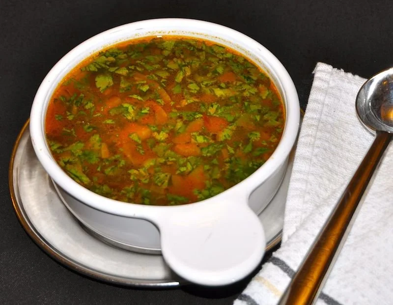 Spicy Tomato Soup (Rasam) in Belur