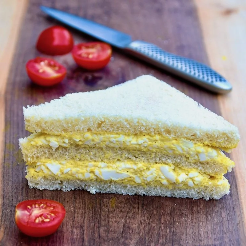 Egg Salad Sandwiches In Kamakura, Japan