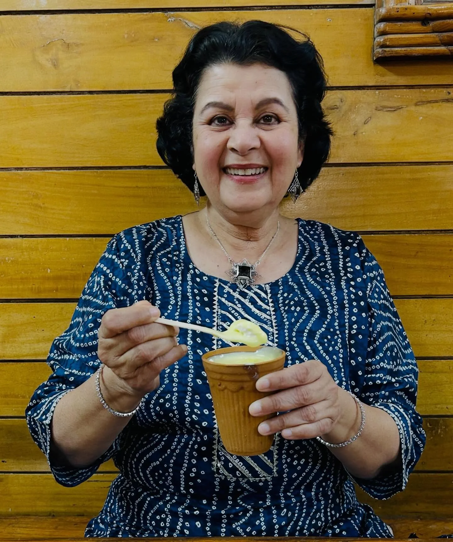 Having the famous Makhania lassi in Jodhpur, it has thick sweetened yogurt, clotted cream and butter in it and you need a spoon instead of a straw for it. So good that it&rsquo;s worth living on salads for the next month!