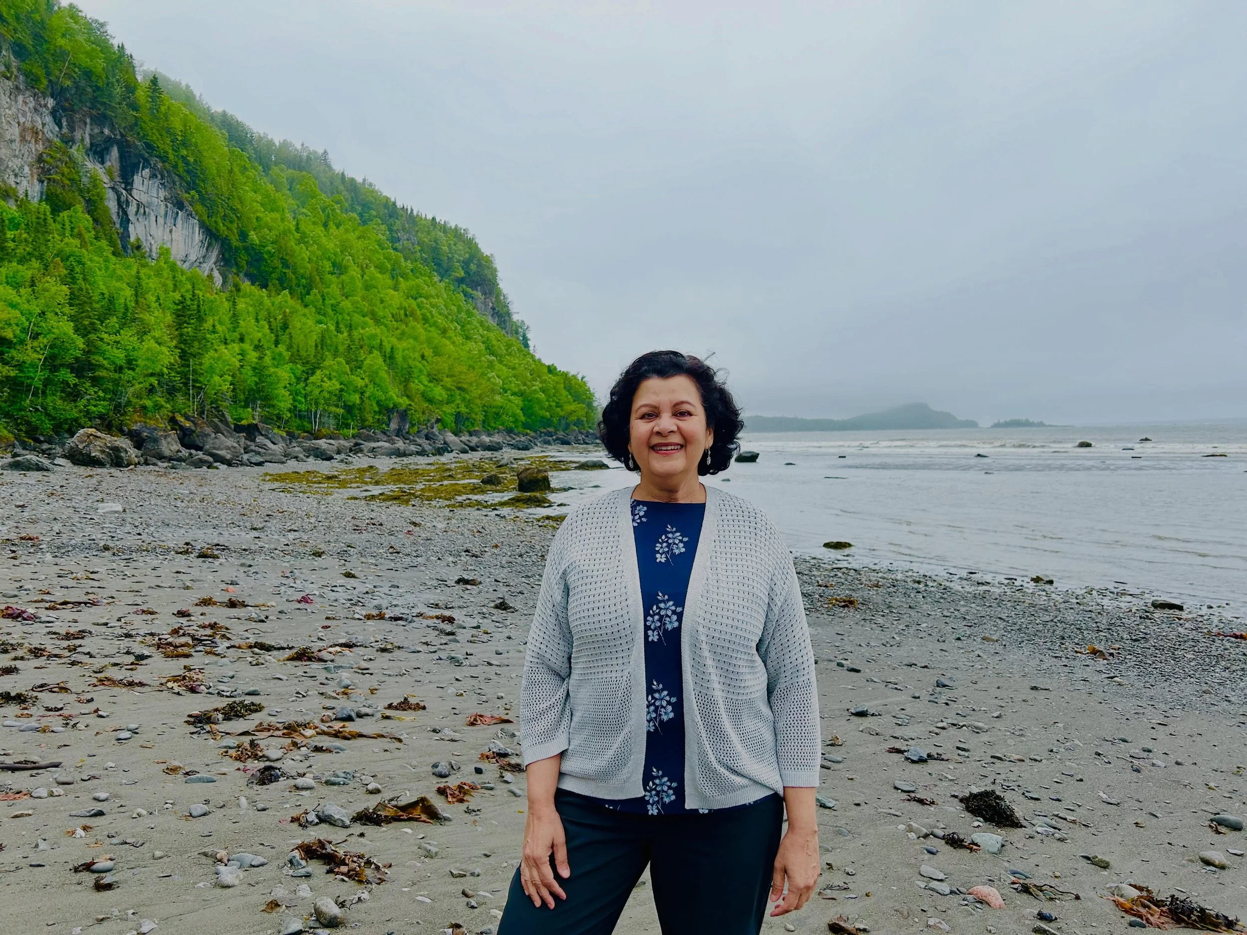 Le Bic, Quebec, gorgeous view with the stormy weather just adding to the drama of the scenery!