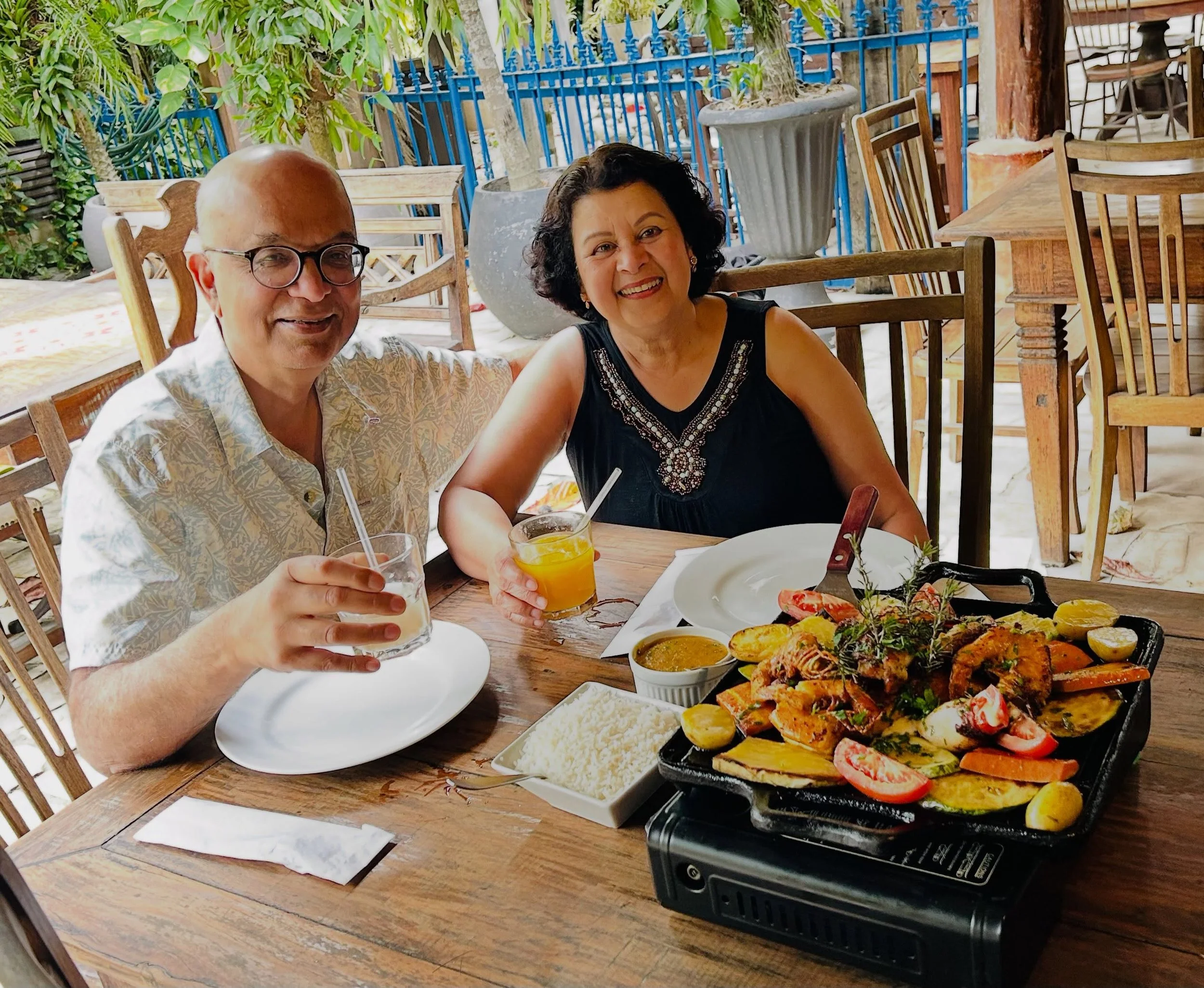 Brazilian seafood grill and caipirinhas, that&rsquo;s what I call a good lunch!