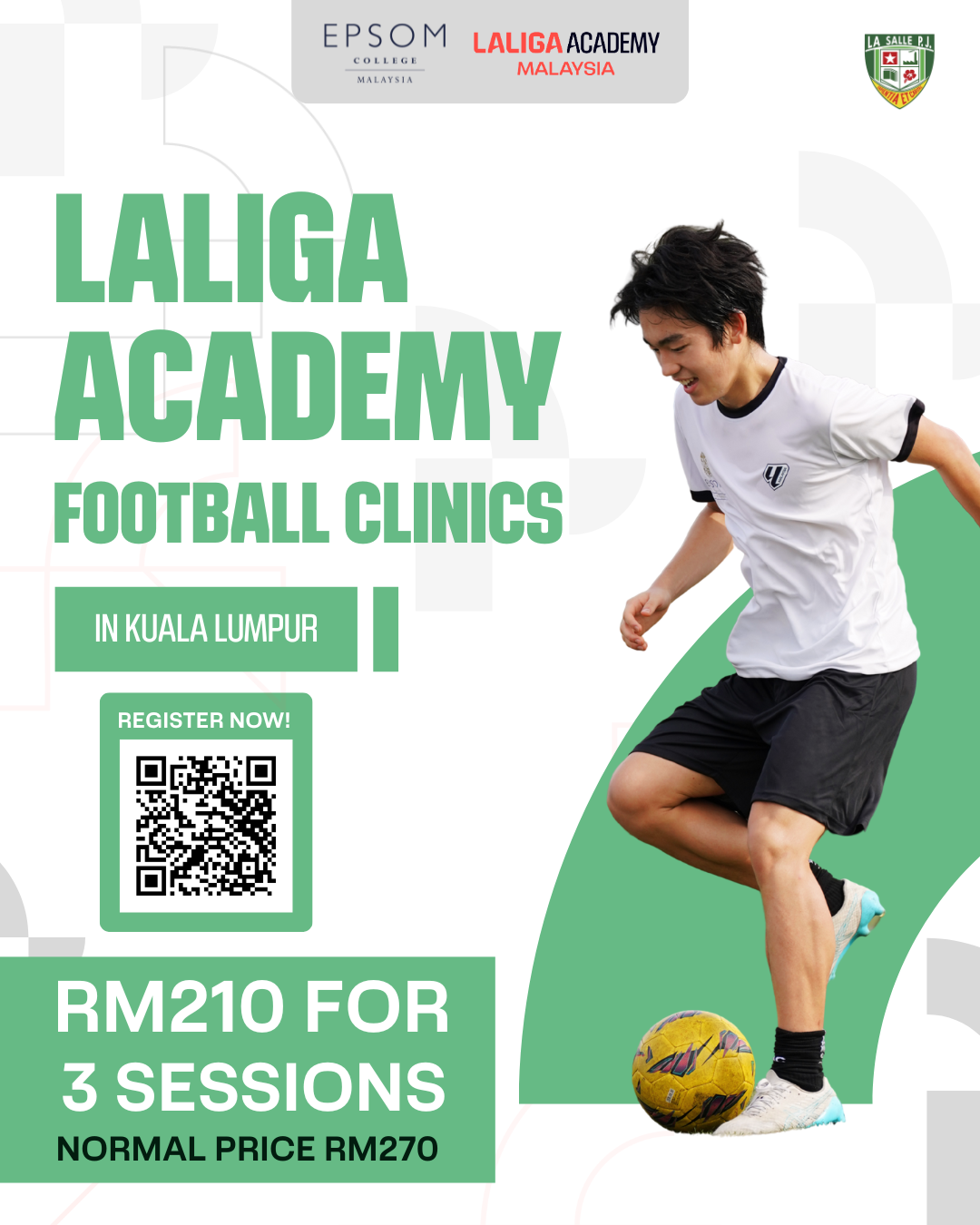 LALIGA Academy Malaysia KL Training Clinics - 3 sessions