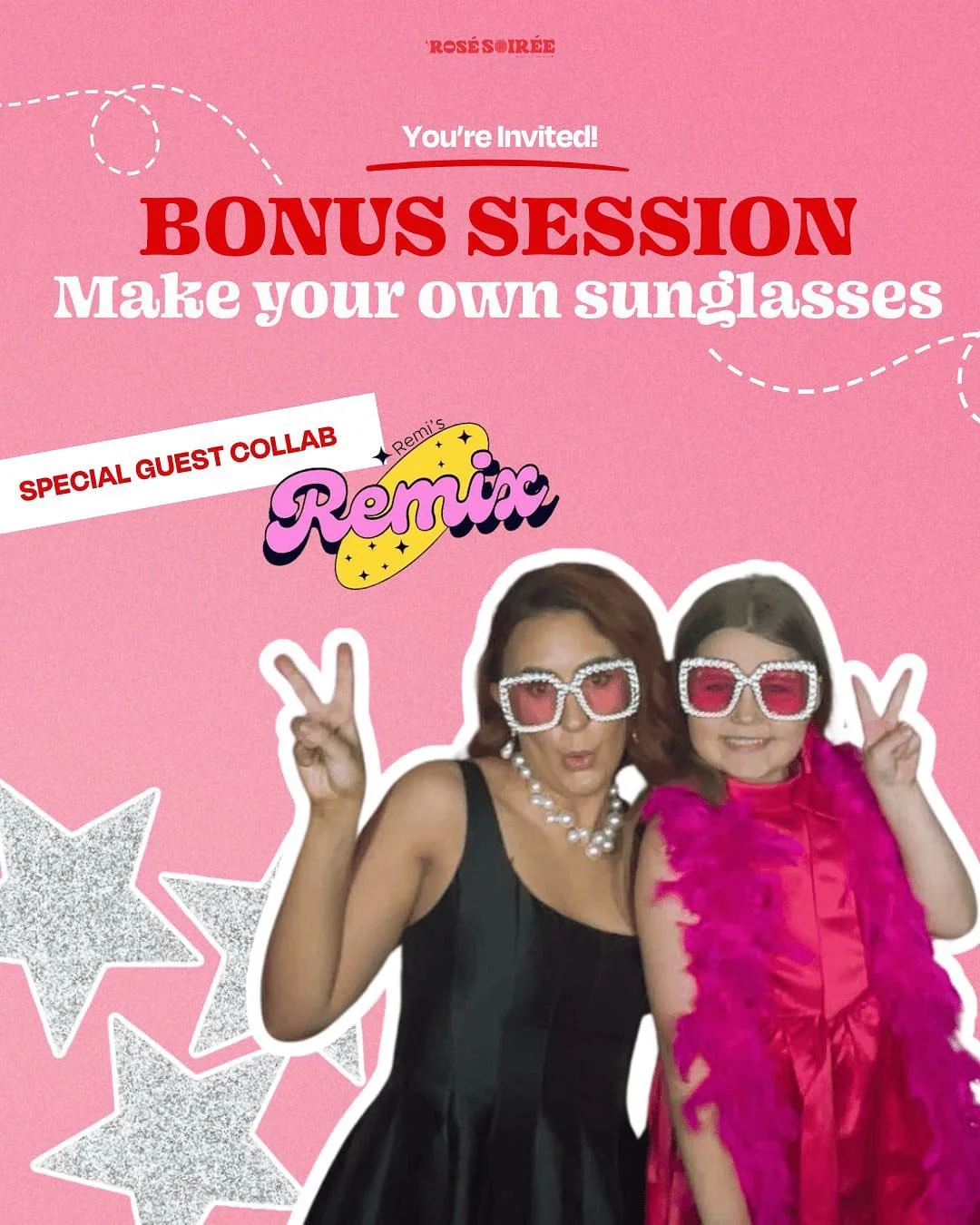 We&rsquo;re bringing the ultimate creative vibes this school holidays with a BONUS SESSION you don&rsquo;t want to miss &ndash; Sunglasses Decorating featuring a very special guest, the one and only Remi from Remi&rsquo;x Remix! 🎨🕶️

Get ready to u