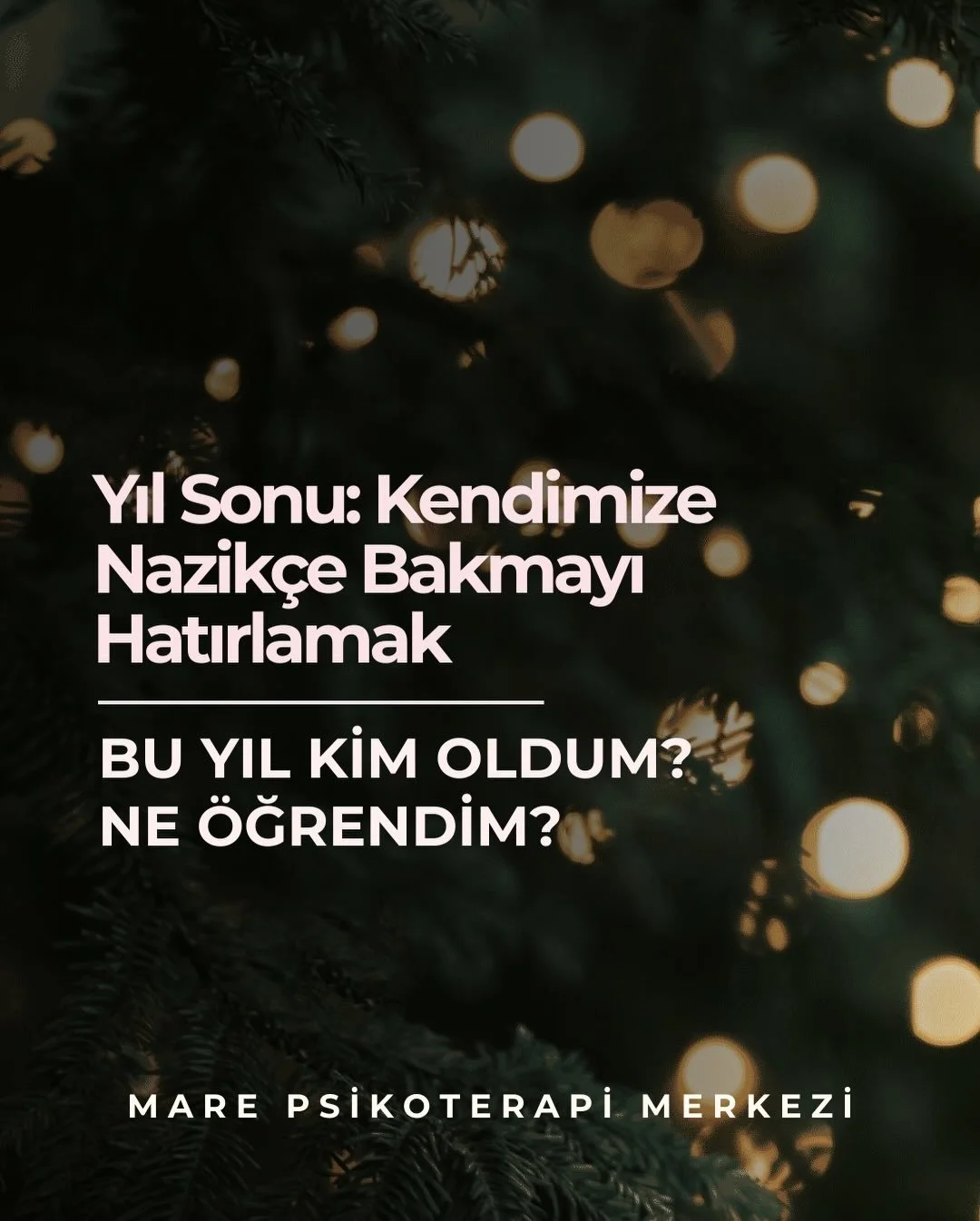 Yıl sonu sadece bir muhasebe değil;
kendine d&uuml;r&uuml;st&ccedil;e bakabildiğin bir durak.

Bu kez başarılarına değil, &ouml;ğrendiklerine odaklan.
Ne seni g&uuml;&ccedil;lendirdi, neyi geride bırakmak istiyorsun?