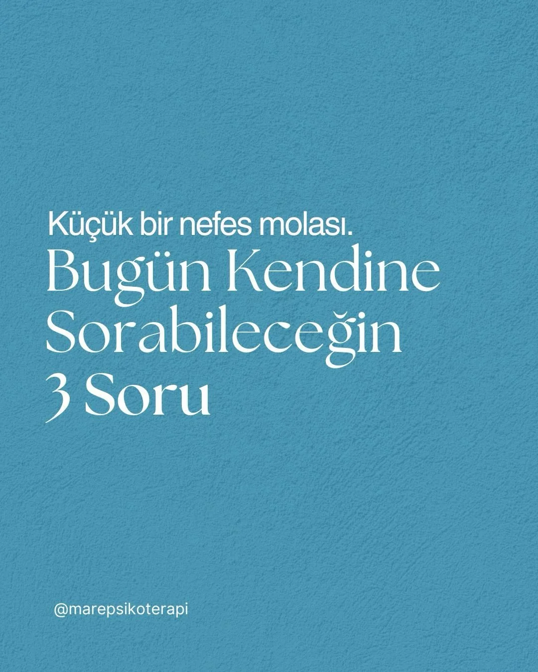 Bazen iyileşmek; b&uuml;y&uuml;k kararlar almak değil, k&uuml;&ccedil;&uuml;k sorular sormaktır.
Kendine doğru bir soru sormak, bazen bir saatlik d&uuml;ş&uuml;nmekten daha &ccedil;ok şey a&ccedil;ar.
Bu carousel&rsquo;i sakin bir anda a&ccedil;. Bir