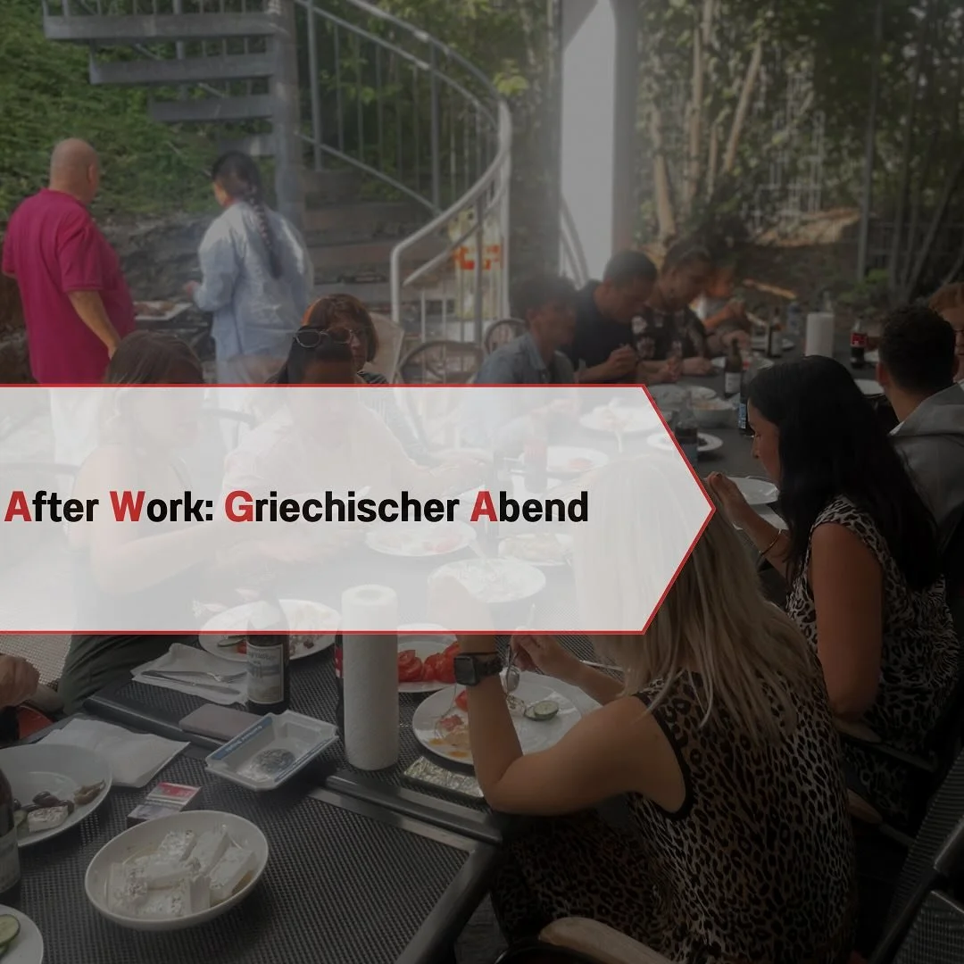🌟🇬🇷 Griechischer Abend bei unserem letzten After Work Event! 🇬🇷🌟

Ein unvergesslicher Abend voller Genuss und Geselligkeit! 🎉✨ Wir haben die besten original griechischen Rezepte ausgepackt und gemeinsam ein k&ouml;stliches Festmahl zubereitet.