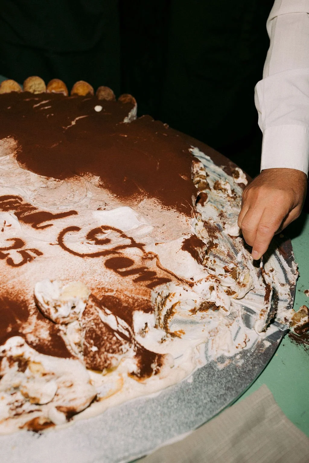 Umbria Destination Wedding - Tiramisu Wedding Cake
