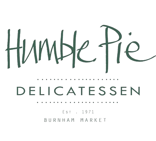 Logo of Humble Pie Delicatessen with stylized text and establishment date.