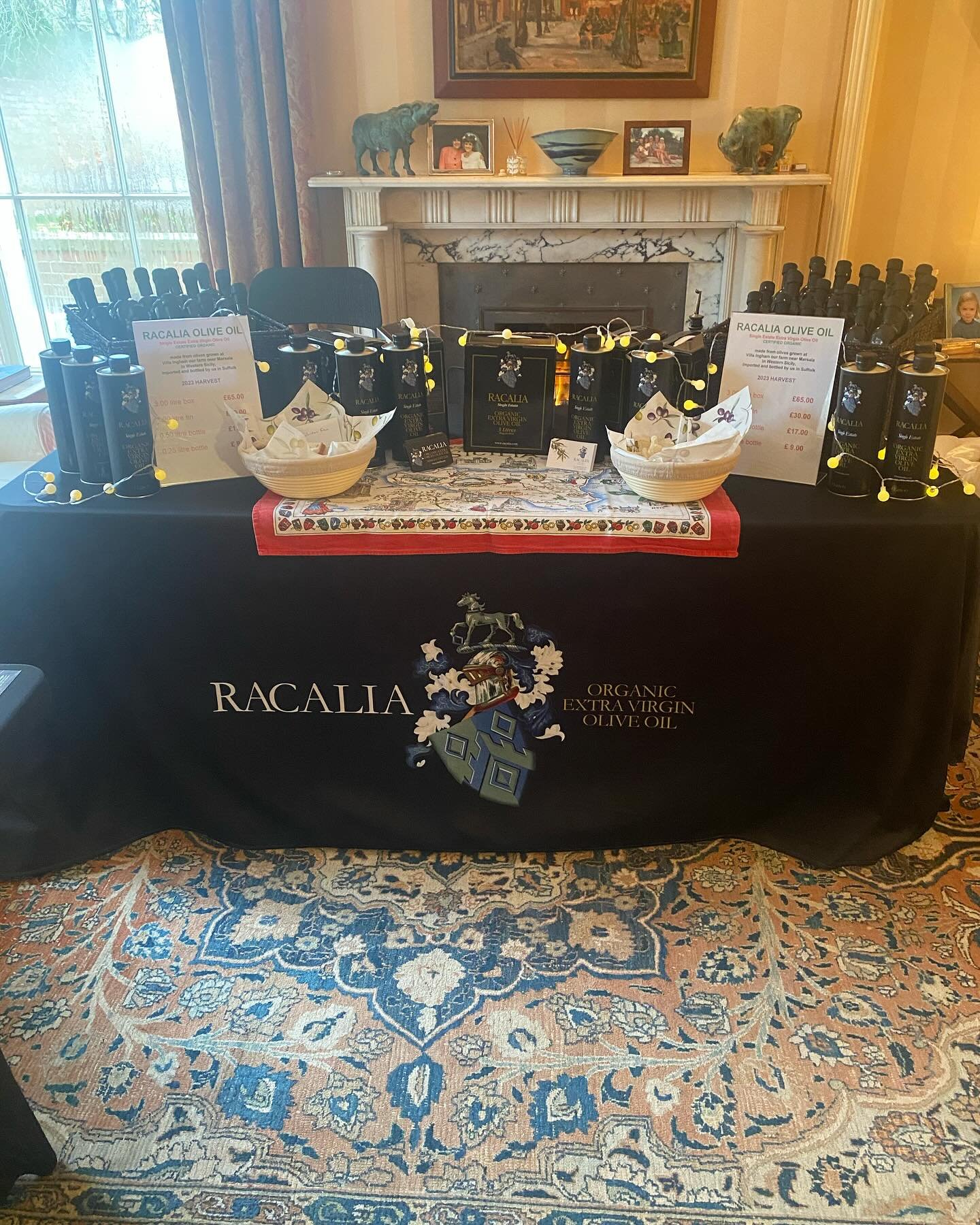 Very warm and cosy at Westgate House in Dedham selling our olive oil today. #dedham #dedhamvale #treetotable #organicoliveoil