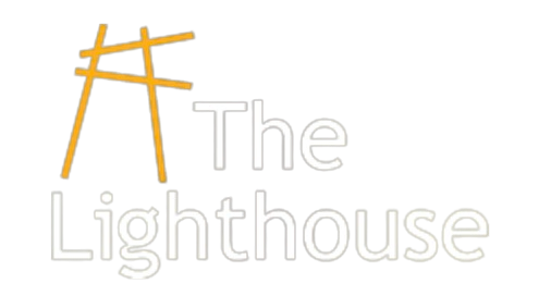 Logo reading 'The Lighthouse' with stylized yellow lighthouse graphic.