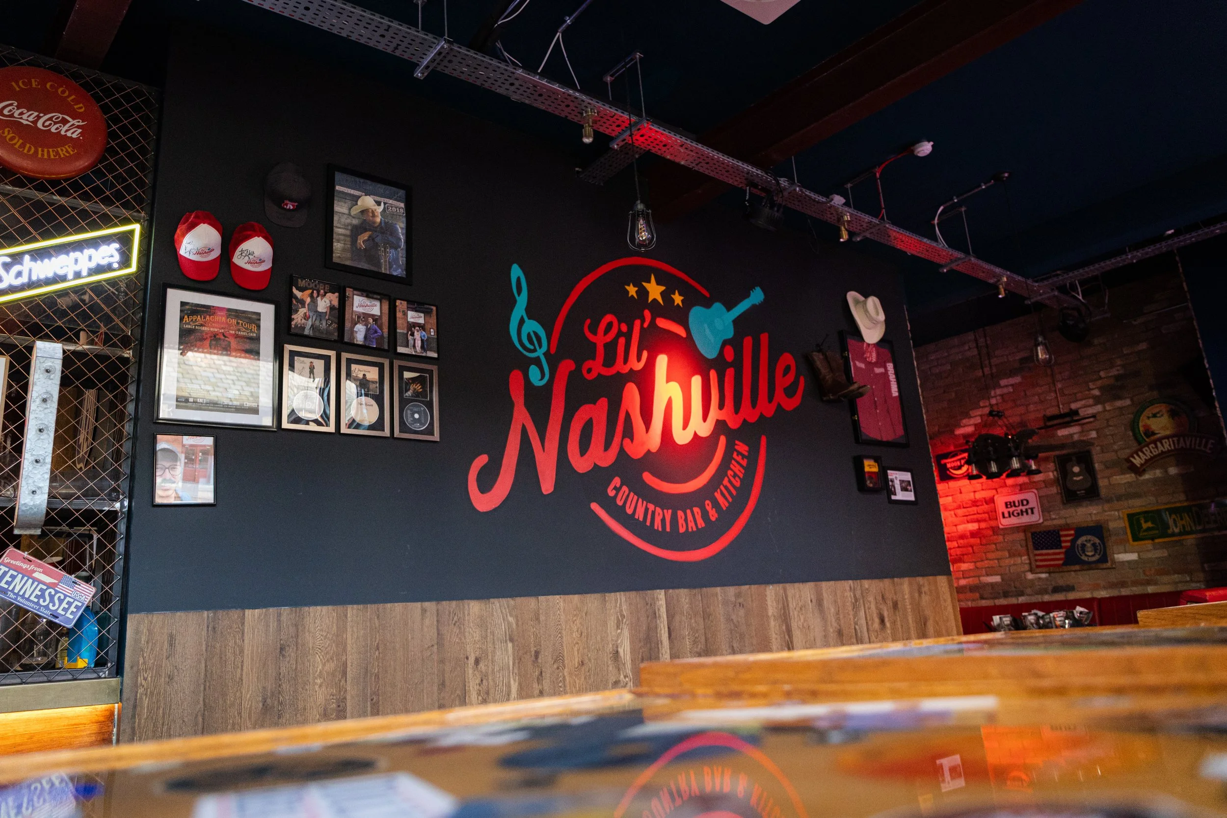 Interior of Lil Nashville in London during a live UK country music performance.