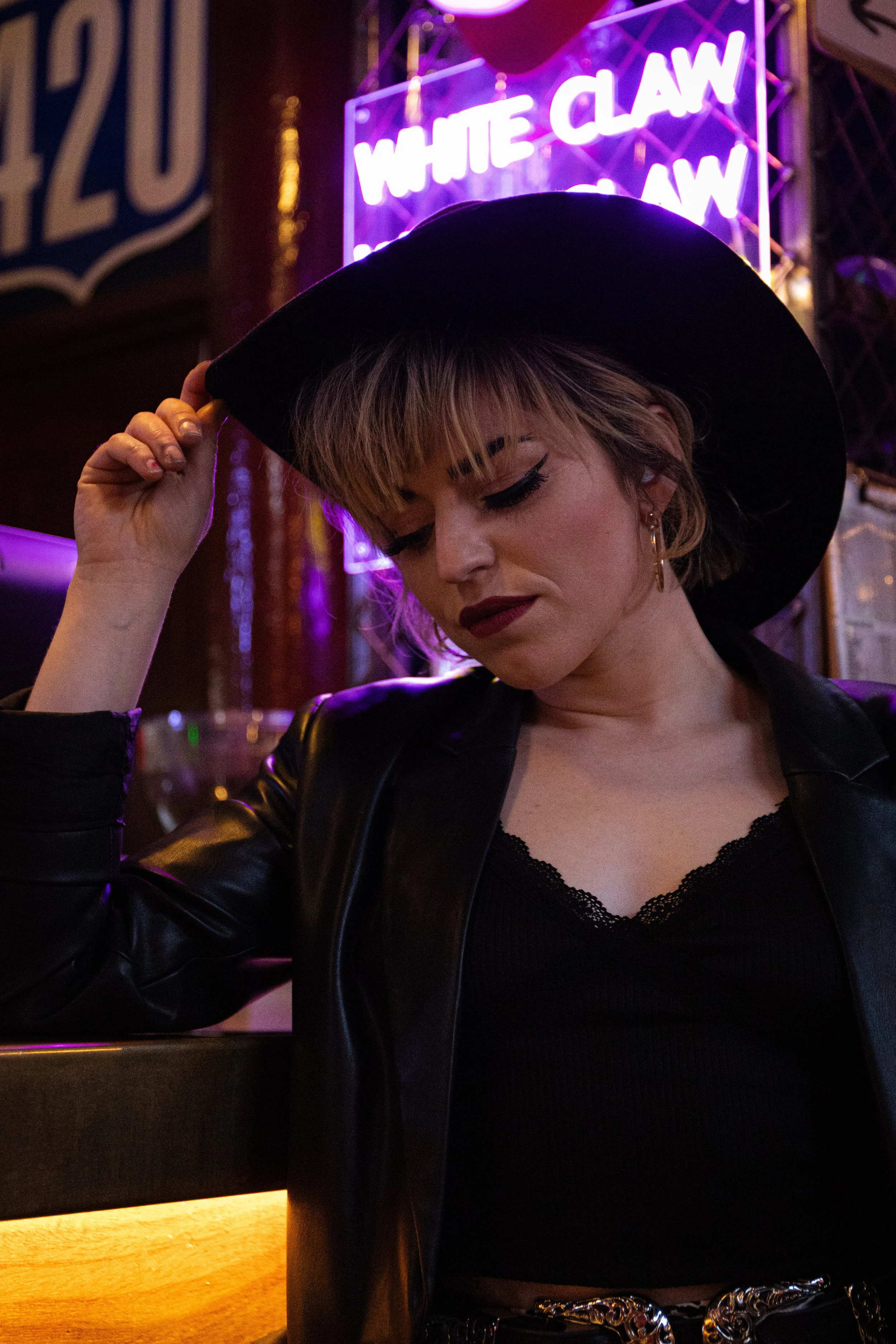 Gina Larner wearing Uk Country Hat