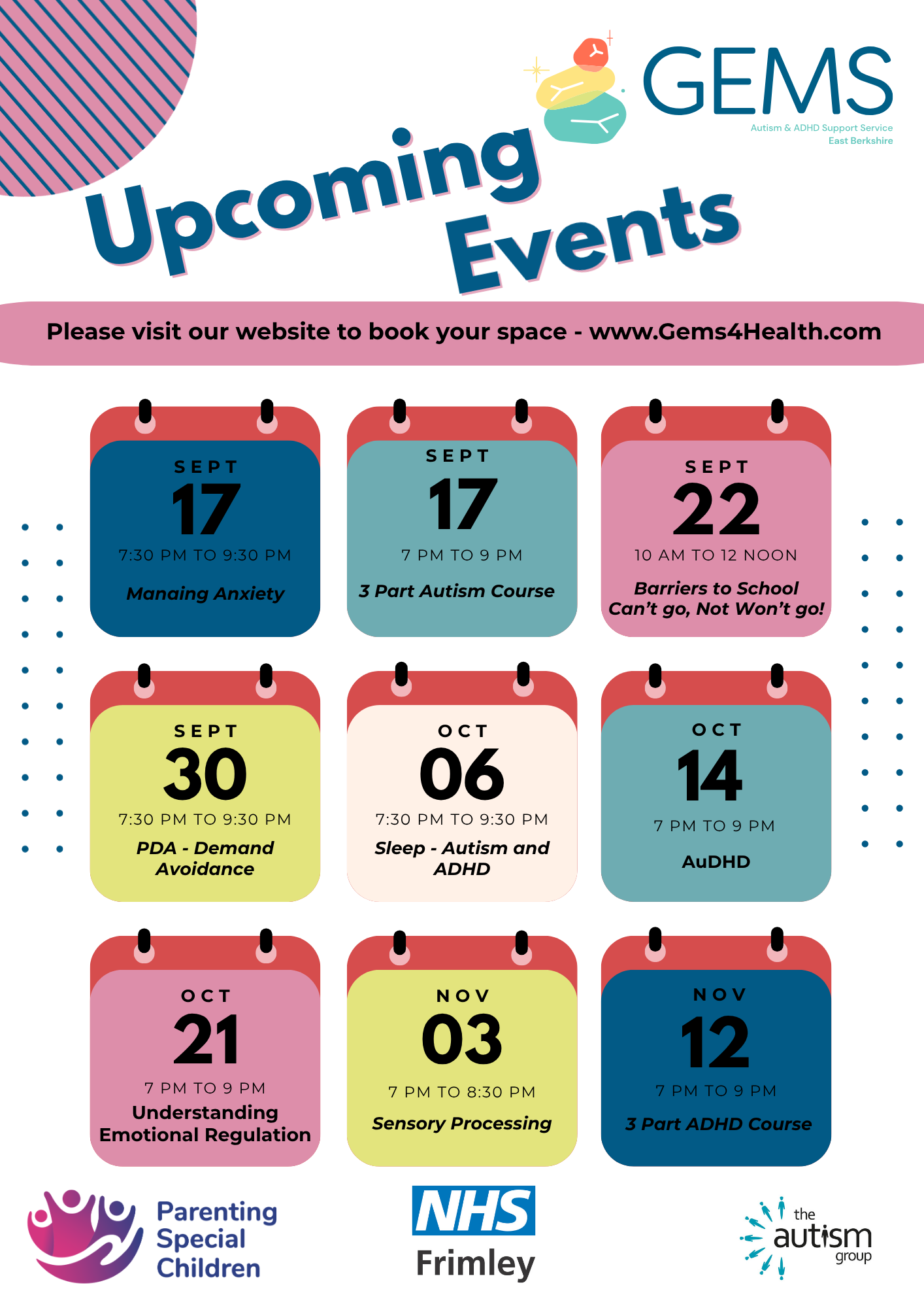 October &amp; November  Workshops, by GEMS