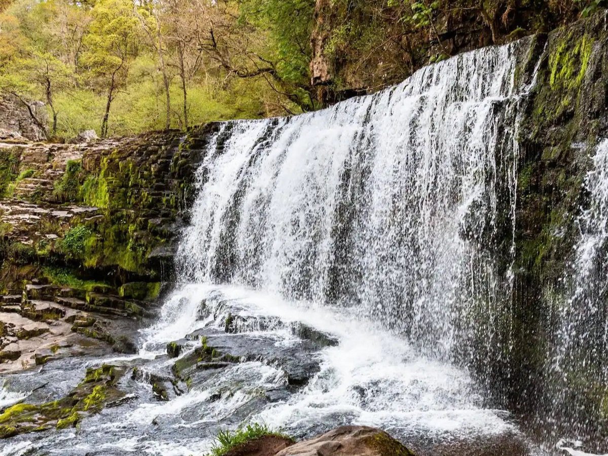 Beautiful waterfalls walk at Ystradfelte