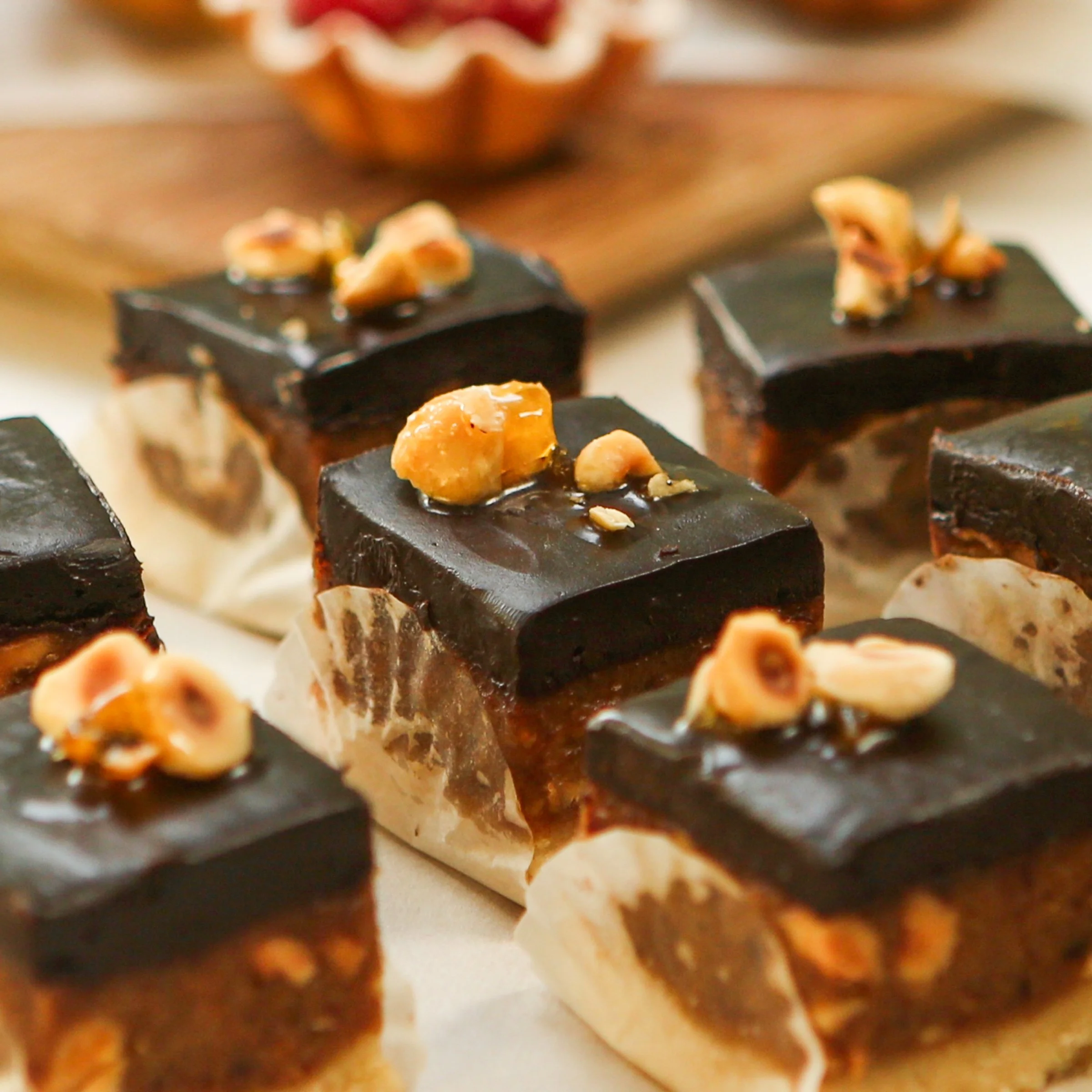Hazelnut Open Key 6 Vegan Hazelnut Squares — Open Bakery