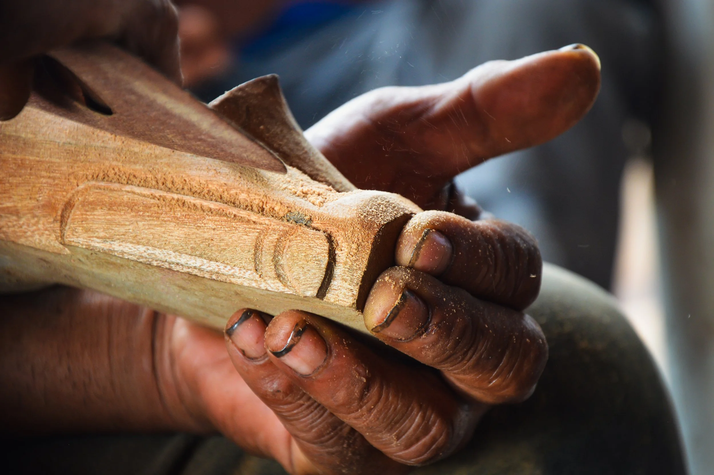 Sculpting Maoi, Rapa Nui