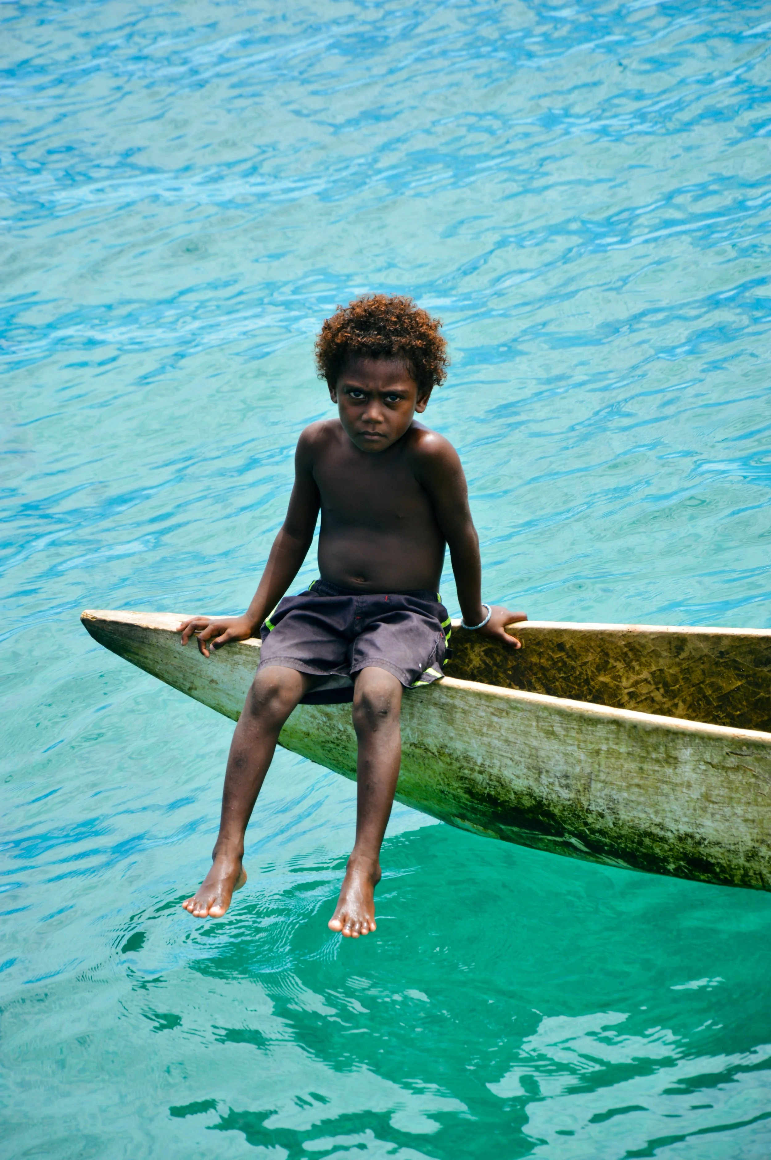 On The Bow Of The Sailau, Remote Waters