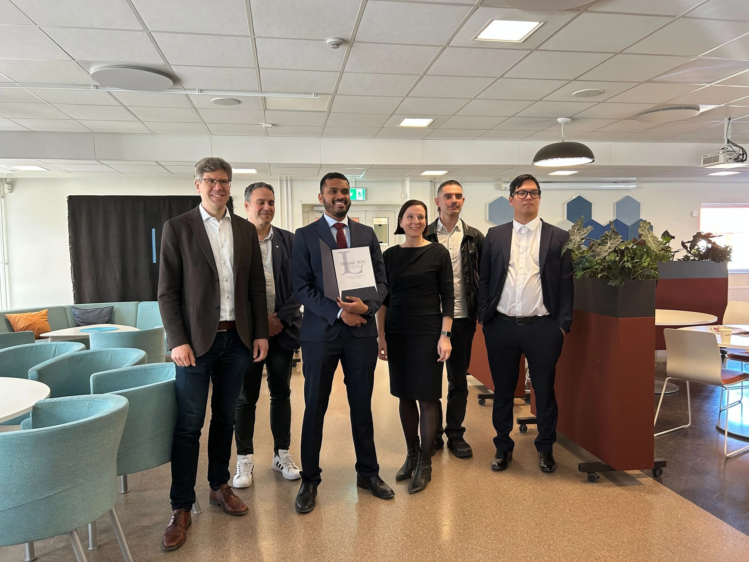 Congratulations to Vignesh Kottayam Viswanathan for successfully defending his PhD.