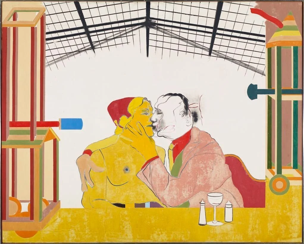Kitaj, Where the Railroad Leaves the Sea, 1964
