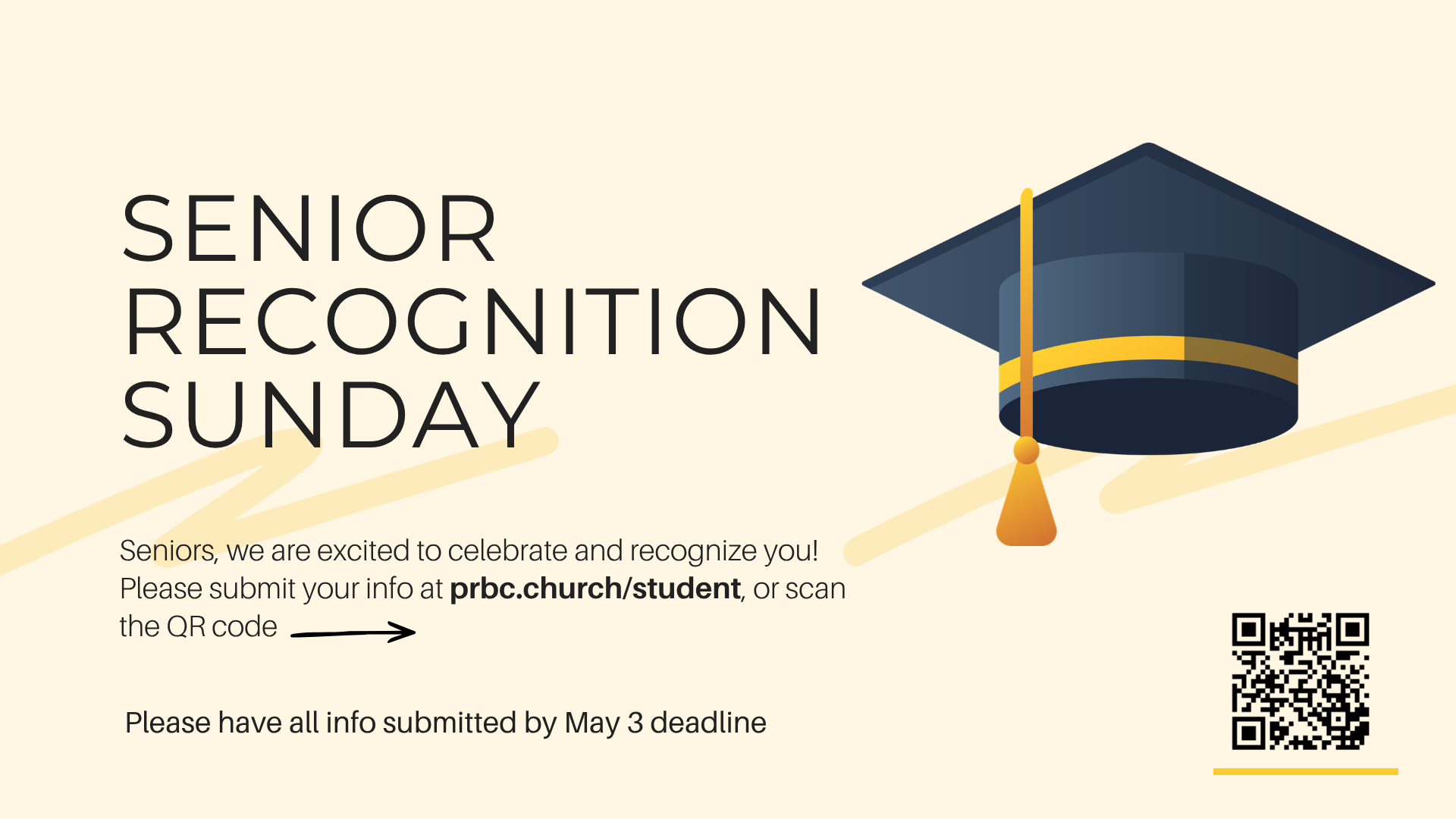 Student Senior Recognition Sunday